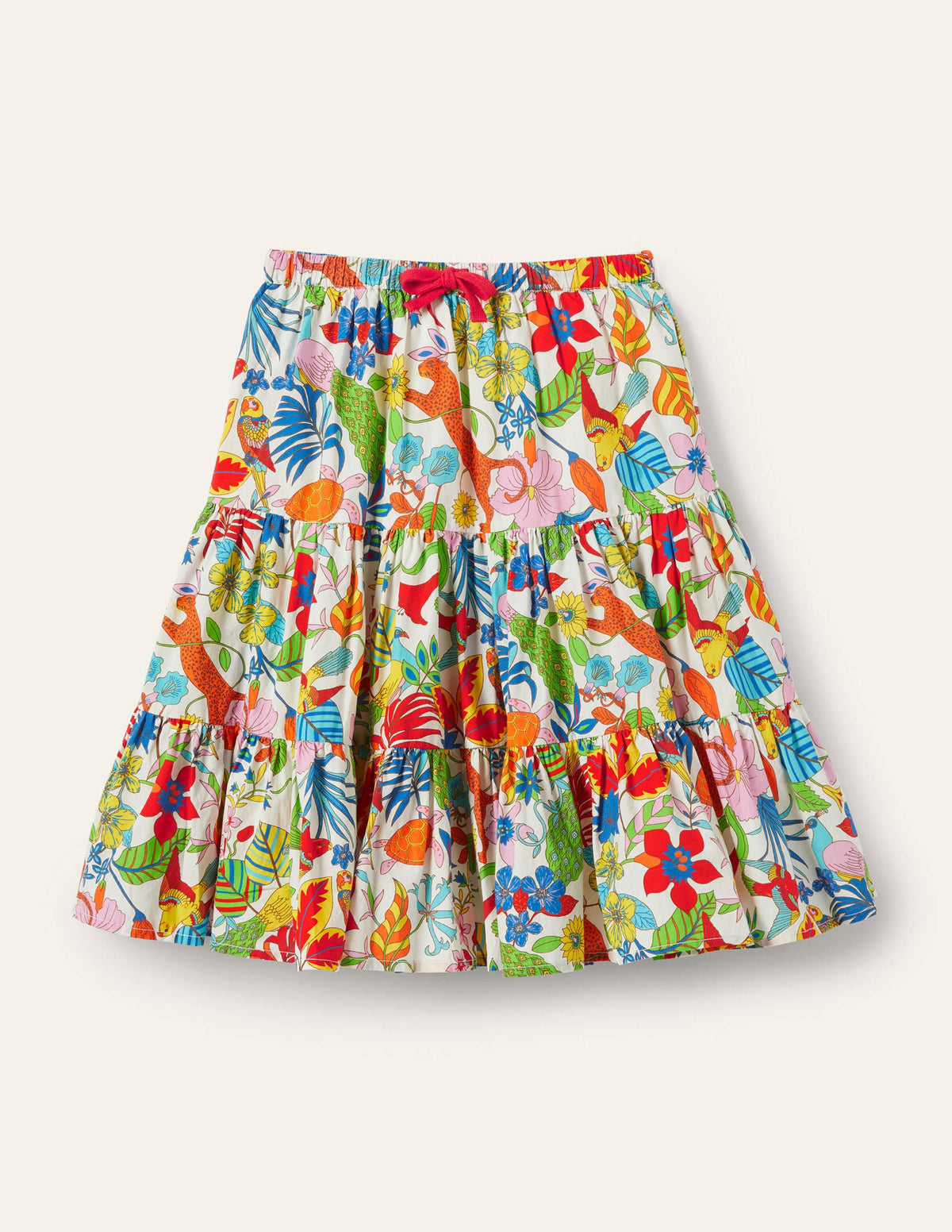 Jupe midi-Jungle exotique multi - Image 1
