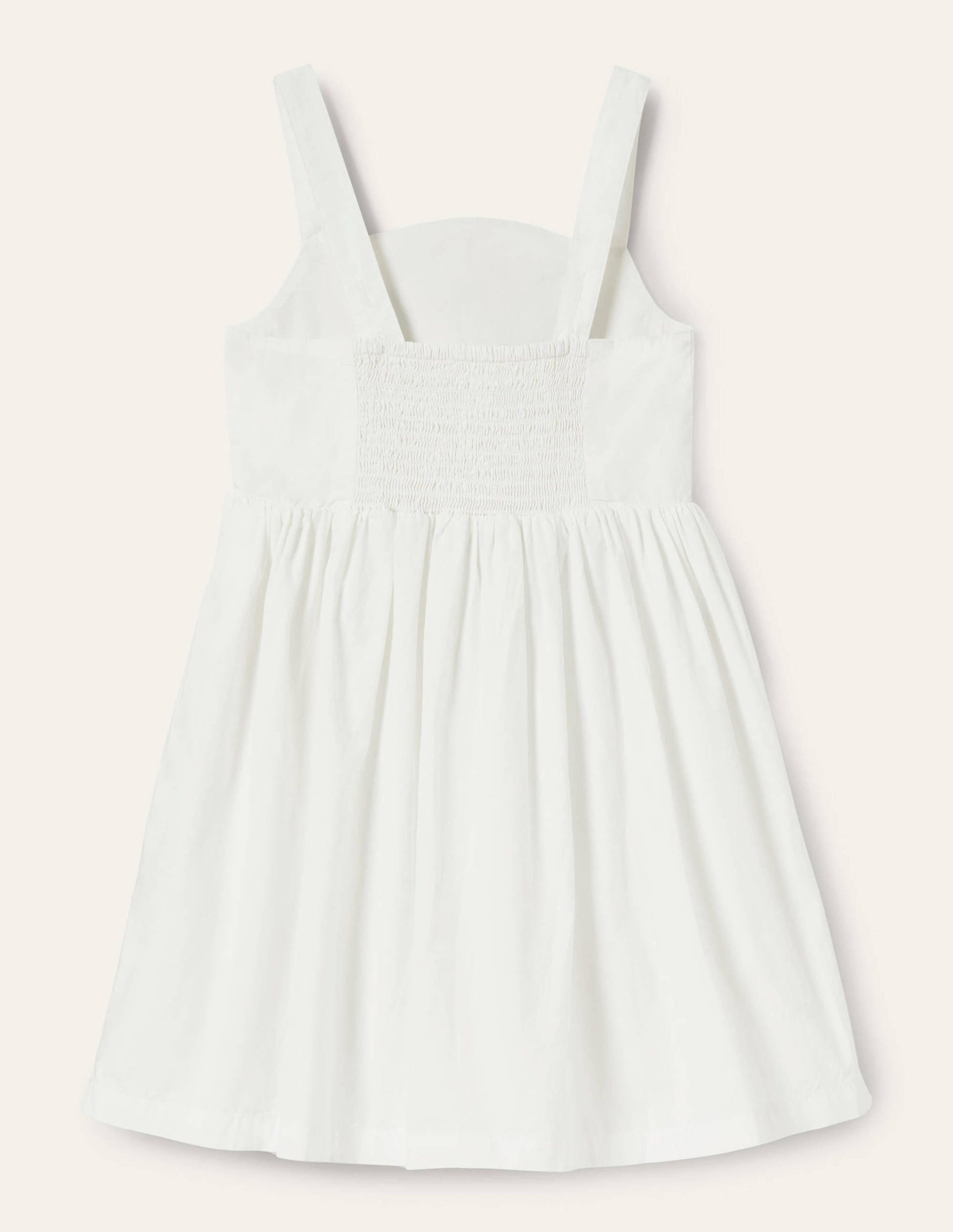 Kleid mit Pfau-Applikation-Naturweiß-2