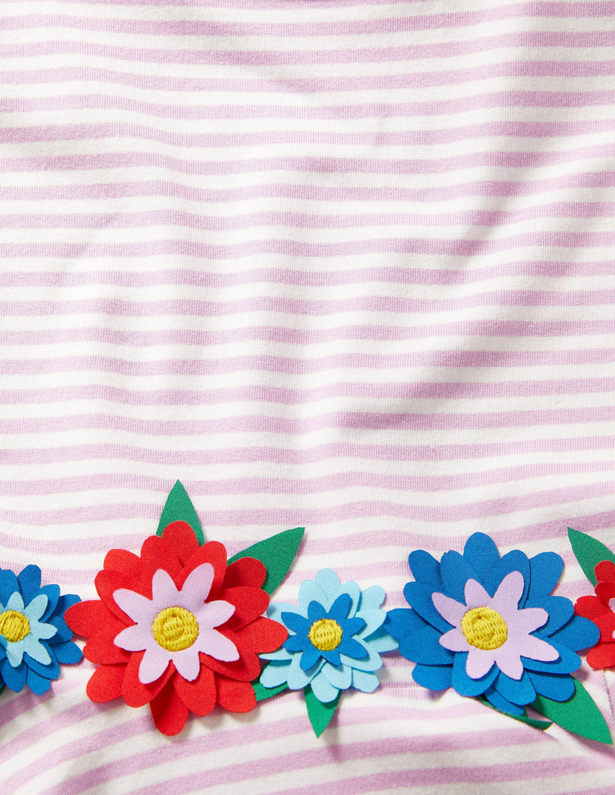 Ausgestelltes Kleid mit gerüschten Ärmeln-Weidenröschenrosa/Naturweiß - Image 3