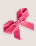 Große Haarspange mit Schleife-Knallpink