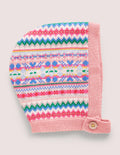 Fair-Isle-Strickhäubchen-Bunt