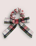 Scrunchie mit Schleife-Bunt, Kariert