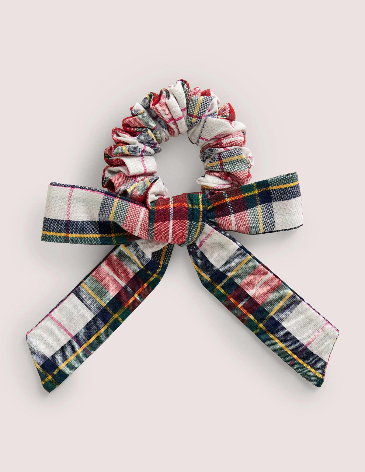 Scrunchie mit Schleife-Bunt, Kariert-1
