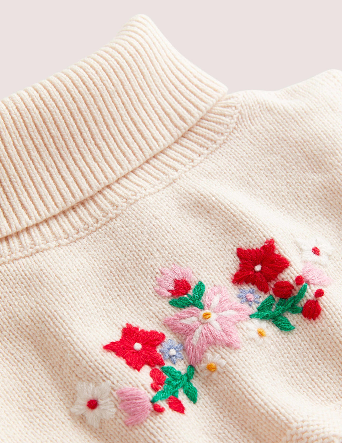 Knitted Neck Warmer-Ecru Marl - Image 3