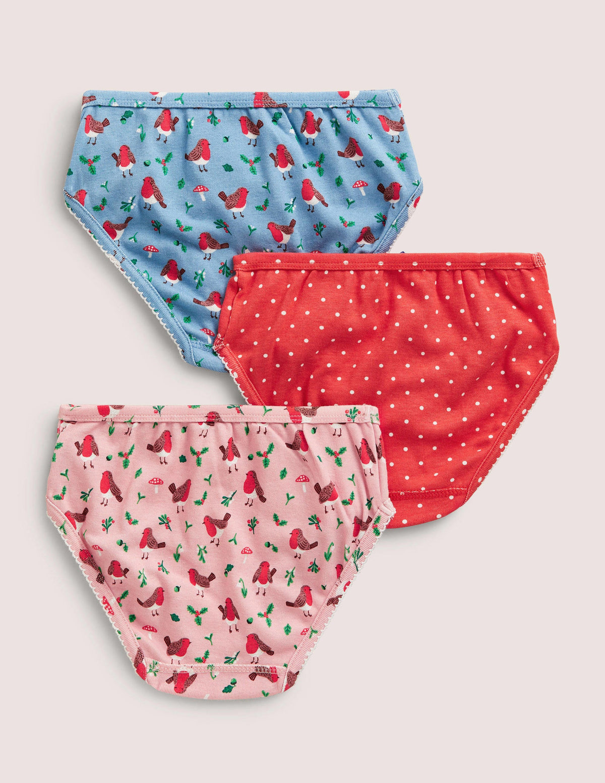 3 culottes pour fille-Rouges-gorges rose boto - Image 2