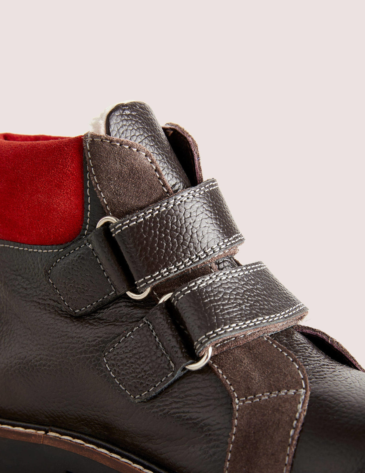 Bequeme Lederstiefel-Dunkelgrau-3