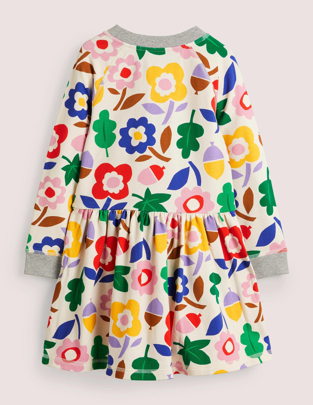 Sweatshirt-Kleid aus Jersey-Vanille, Herbsttage-2