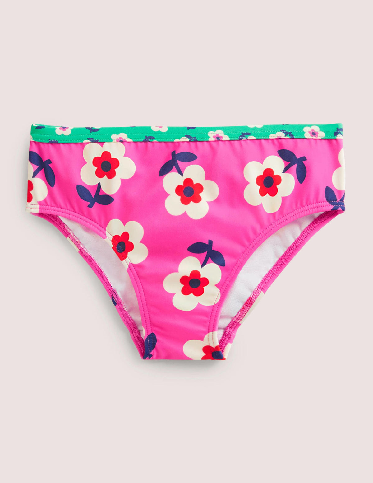 Gemusterte Bikinihose-Rosarot, Gänseblümchen - Image 1