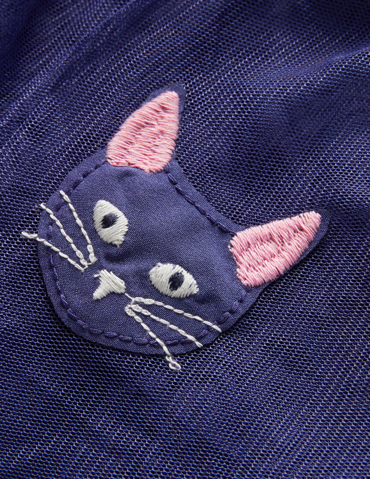 Tüllkleid mit Applikation-Segelblau, Katze - Image 3