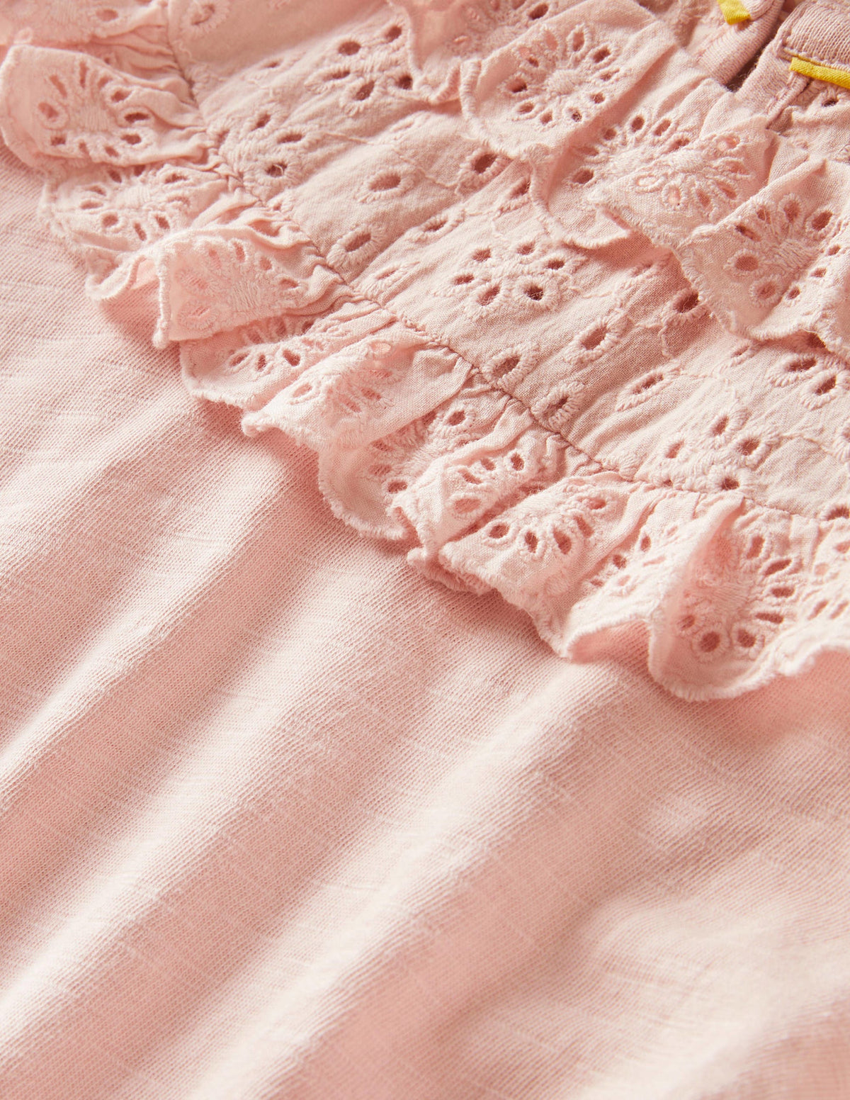 Frill Broderie Jersey Top-Provence Dusty Pink-3