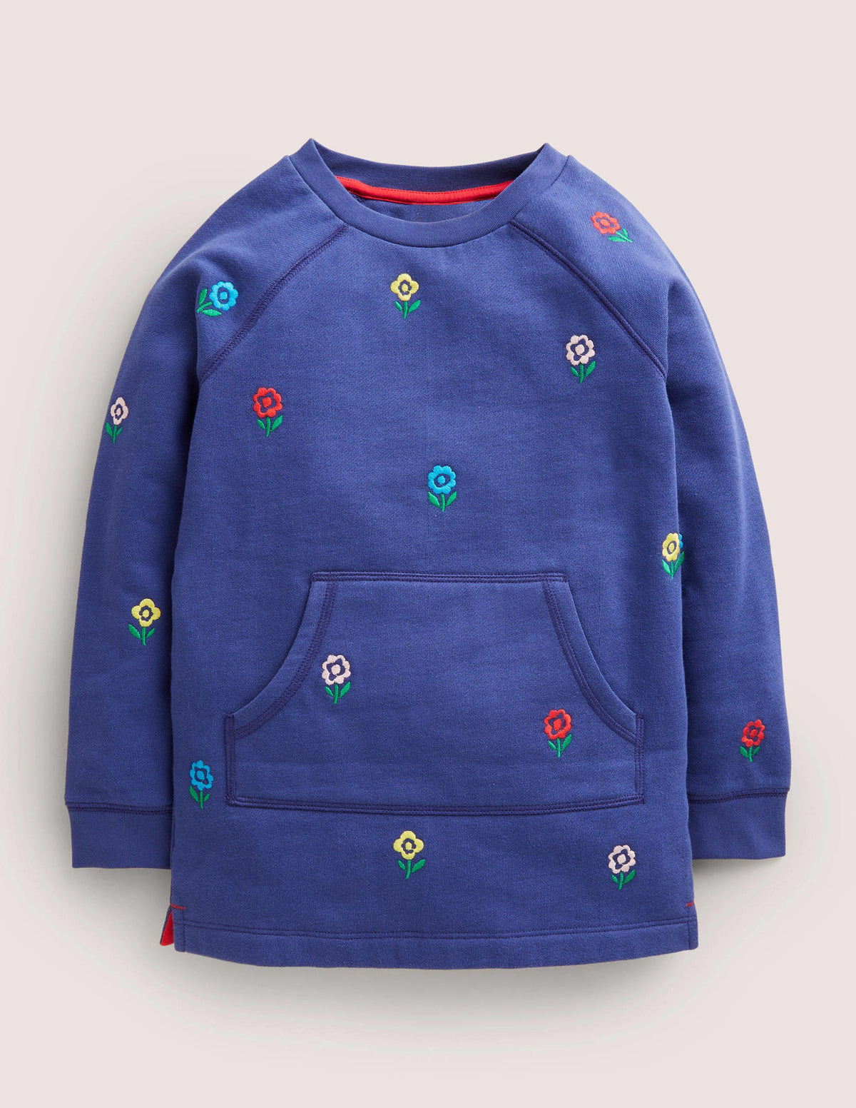 Sweatshirt Tunic-Starboard Blue Flowers - Image 1