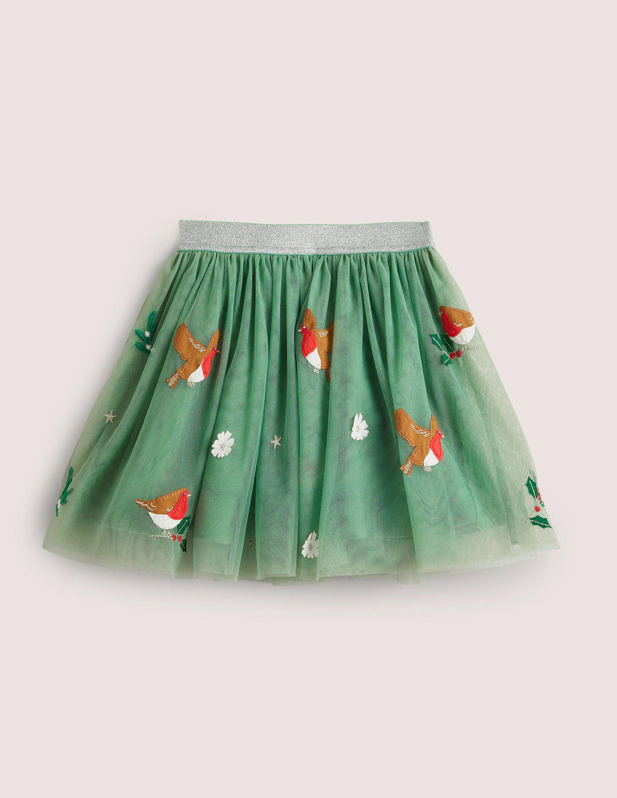 Tüllrock mit Applikation-Peach Sorbet - Image 1