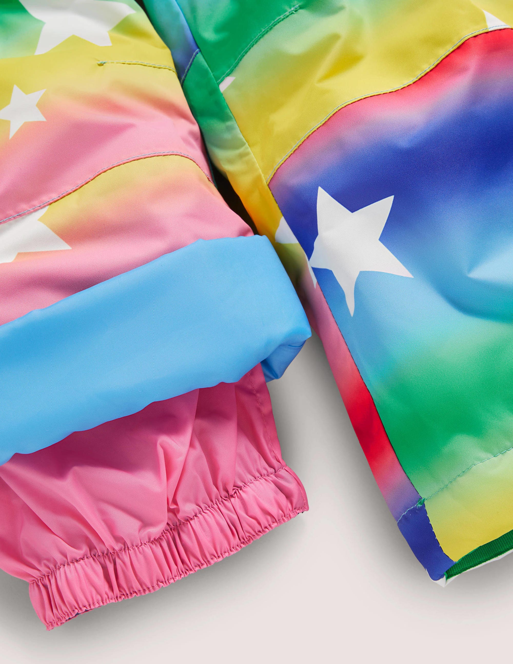 Rainbow Star Waterproof Dungaree Trousers-Étoile arc-en-ciel dégradé - Image 3