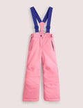 Pink Waterproof Dungaree Trousers-Hellrosa