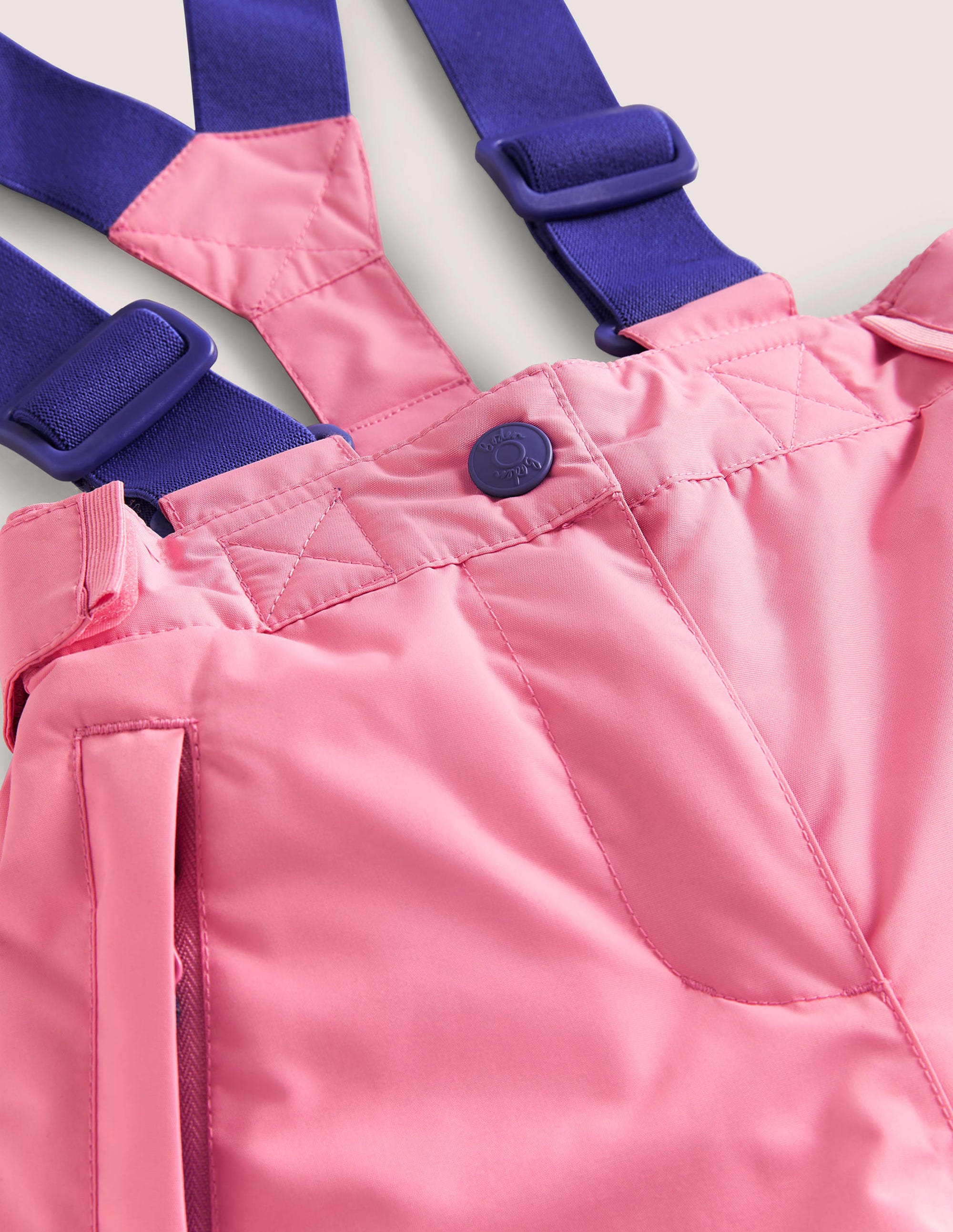 Pink Waterproof Dungaree Trousers-Hellrosa - Image 3