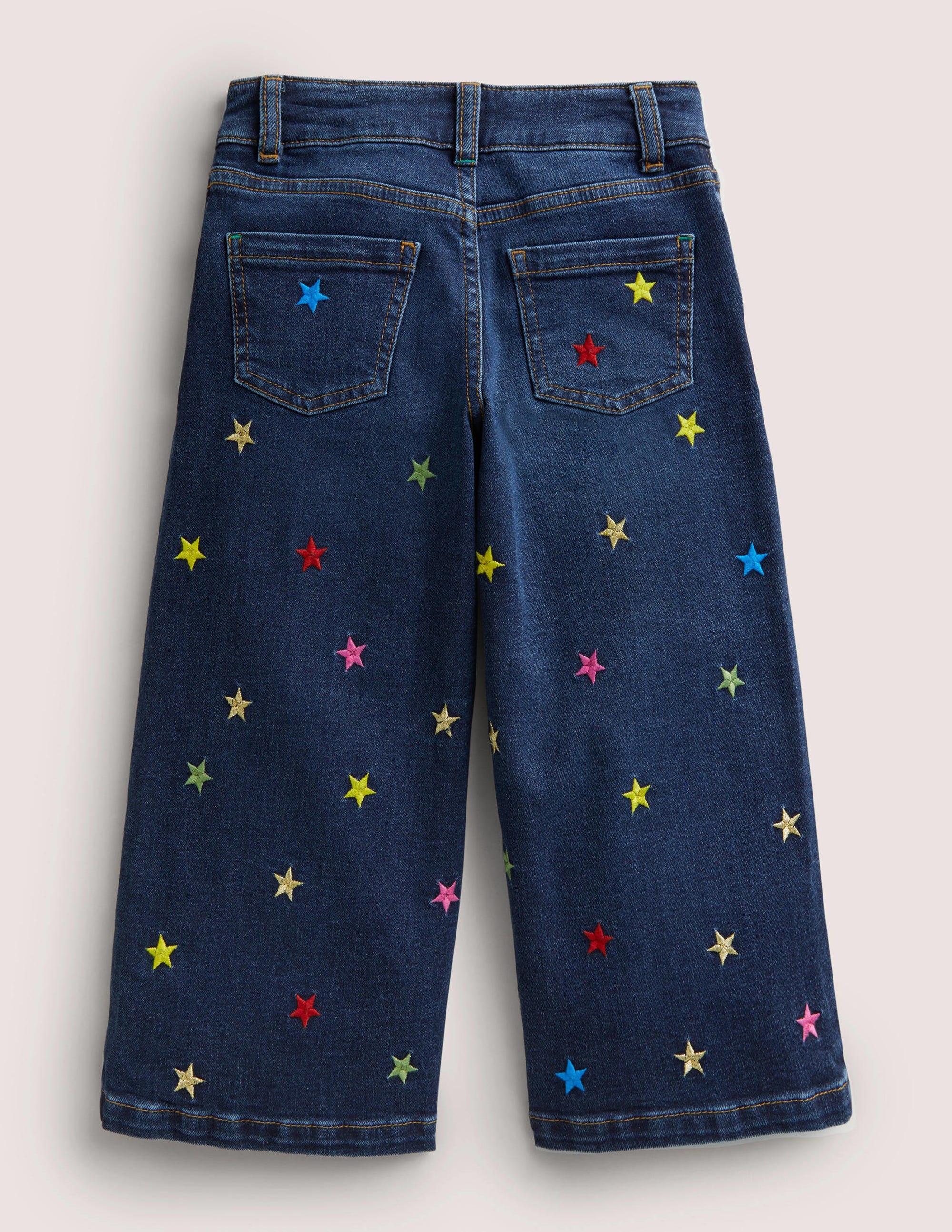 Jeans mit weitem Bein-Mittleres Vintageblau, Sternschnuppe - Image 2