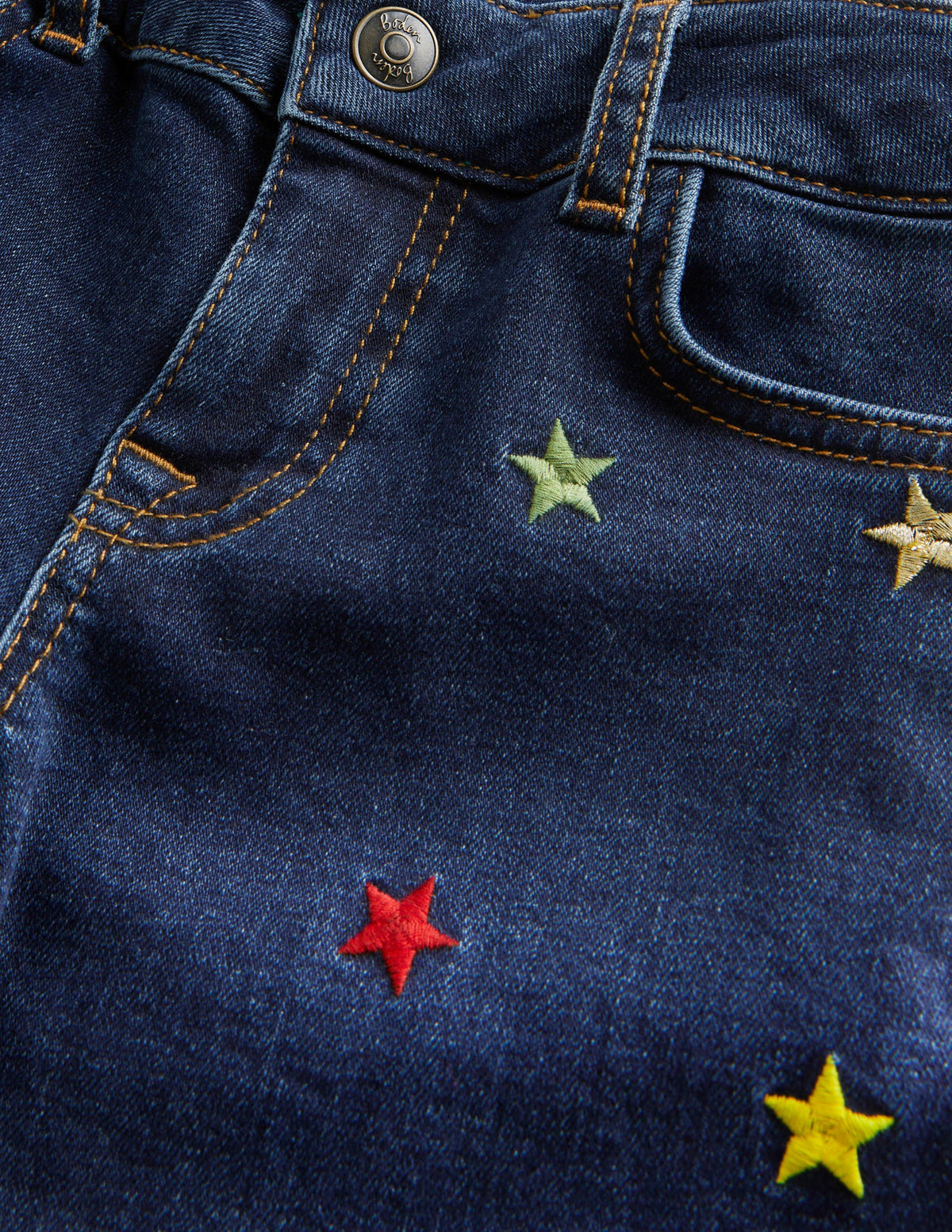 Jeans mit weitem Bein-Mittleres Vintageblau, Sternschnuppe-3