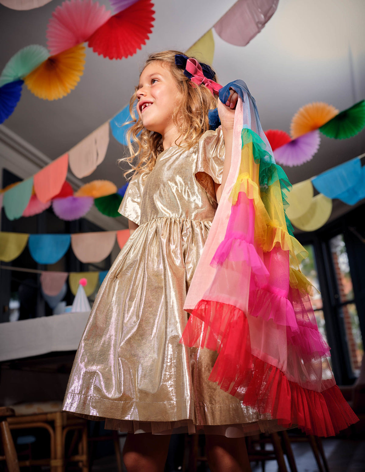 Cape en tulle-Arc-en-ciel multi - Image 4