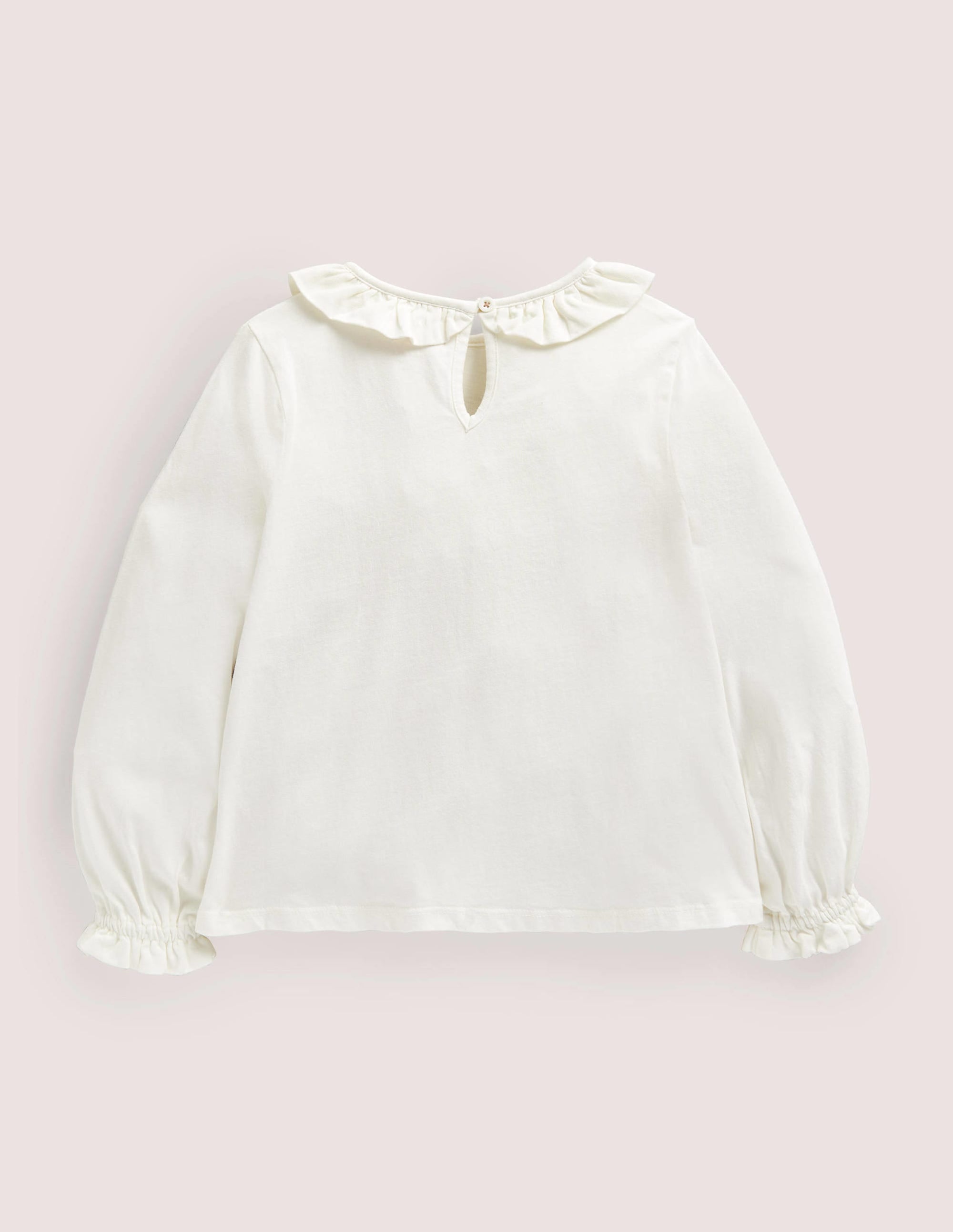 Pretty Appliqué T-Shirt-Ivory Woodland Animals - Image 2
