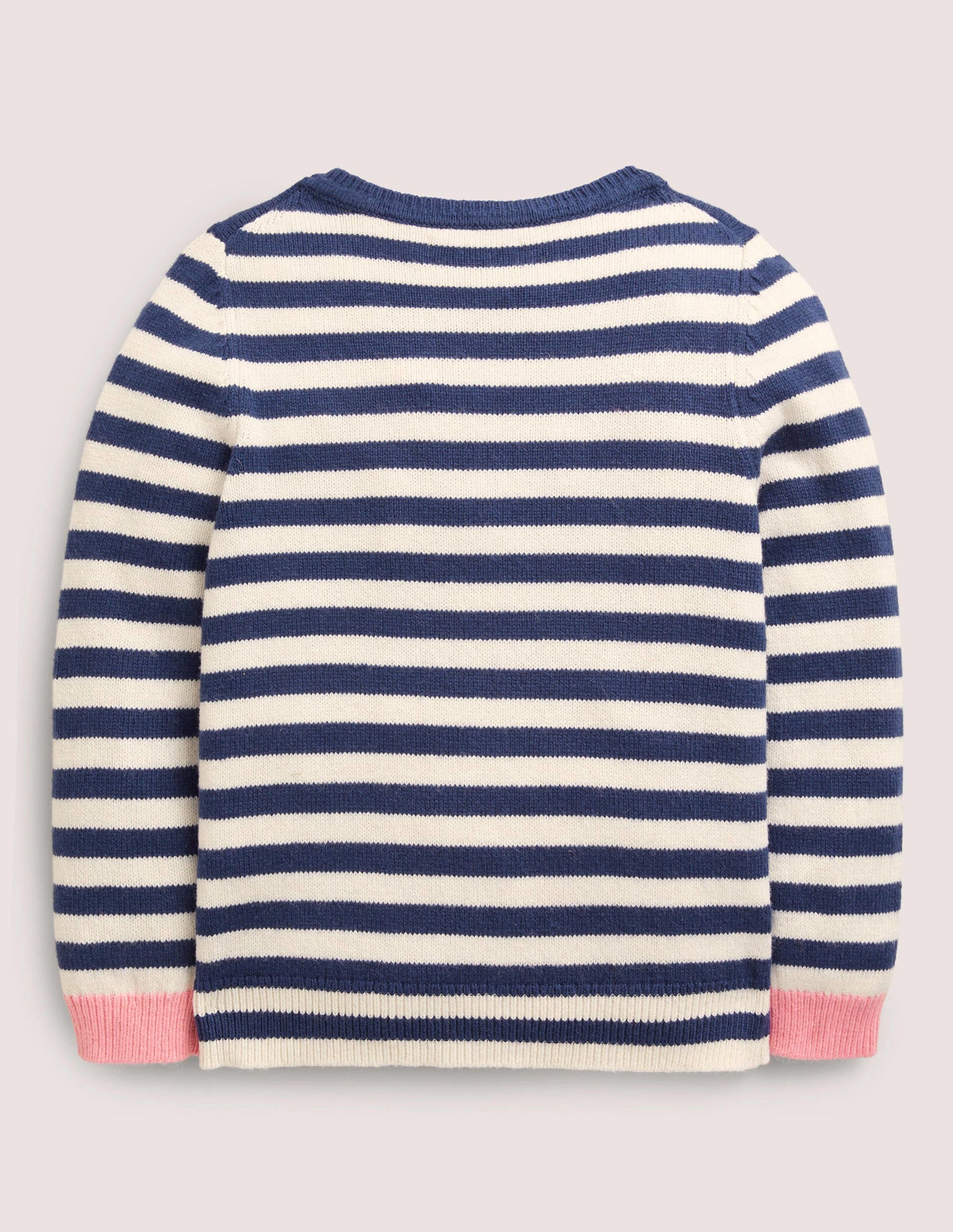 Navy Stripe Pumpkin Pockets Halloween Cardigan-Navy/Ivory Stripe Pumpkins-2