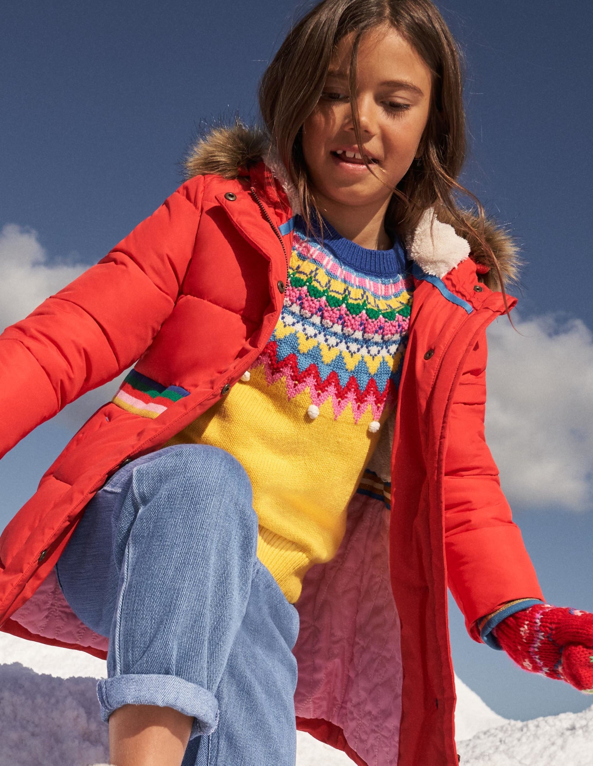Pullover mit Fair-Isle-Passe-Maisgelb, Fair-Isle-Muster-5