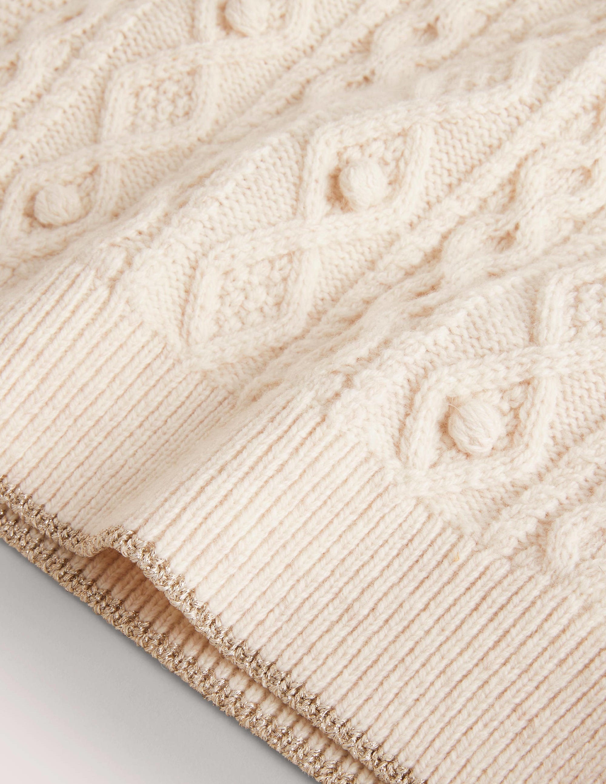 Knitted Tank Top-Ecru Marl - Image 3