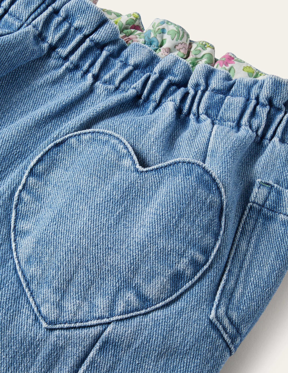 Hose zum Hineinschlüpfen-Mittleres Vintageblau, Denim-3
