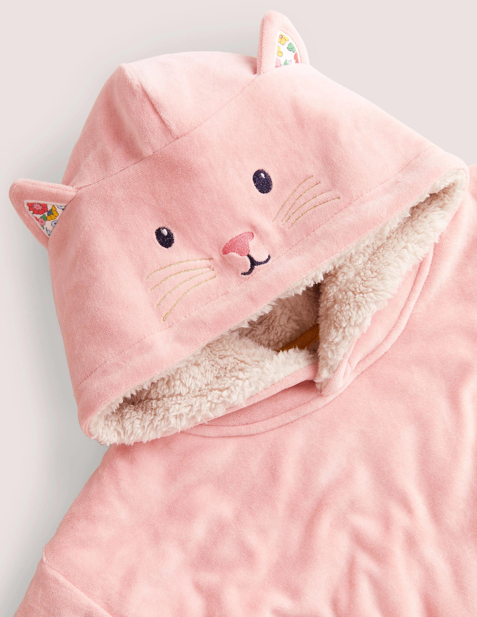 Kuscheliger Hoodie-Delfinrosa, Katze - Image 3