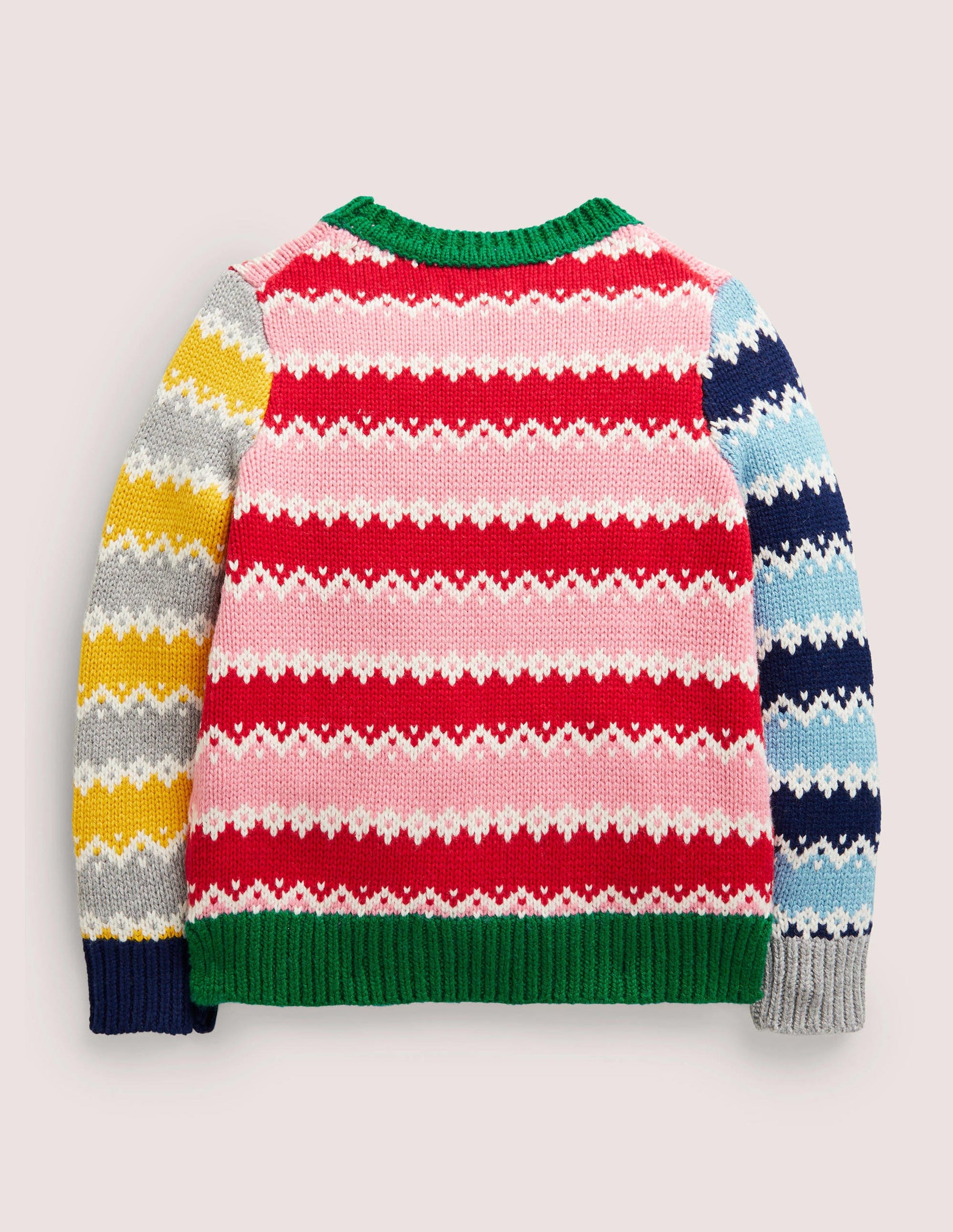 Gemusterter Pullover-Bunt, Mustermix-2