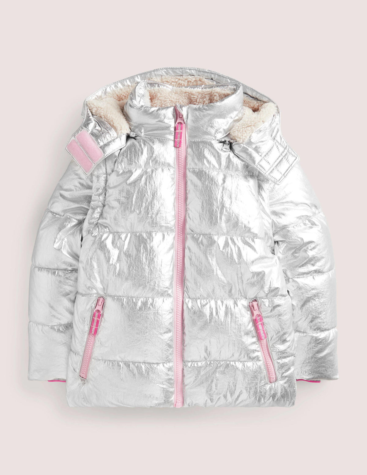 Gemütliche 2-in-1-Metallic-Jacke-Silber-Metallic - Image 1