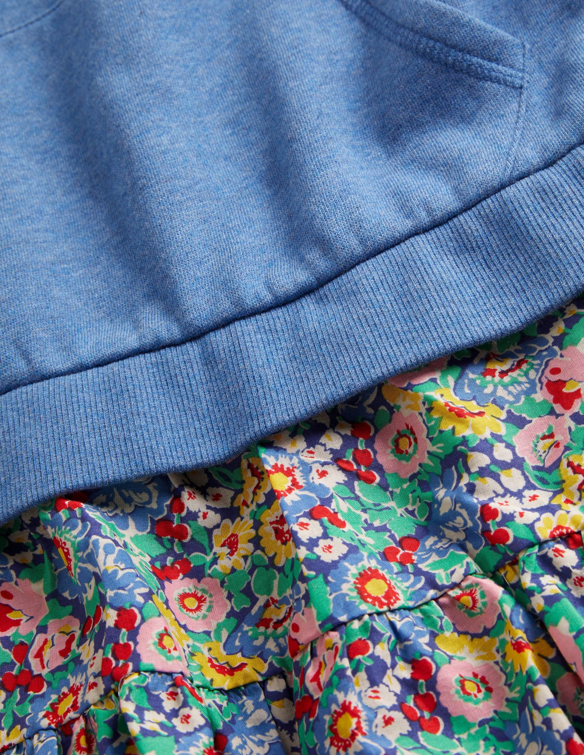 Robe-sweat cosy à capuche-Motif floral multi - Image 3