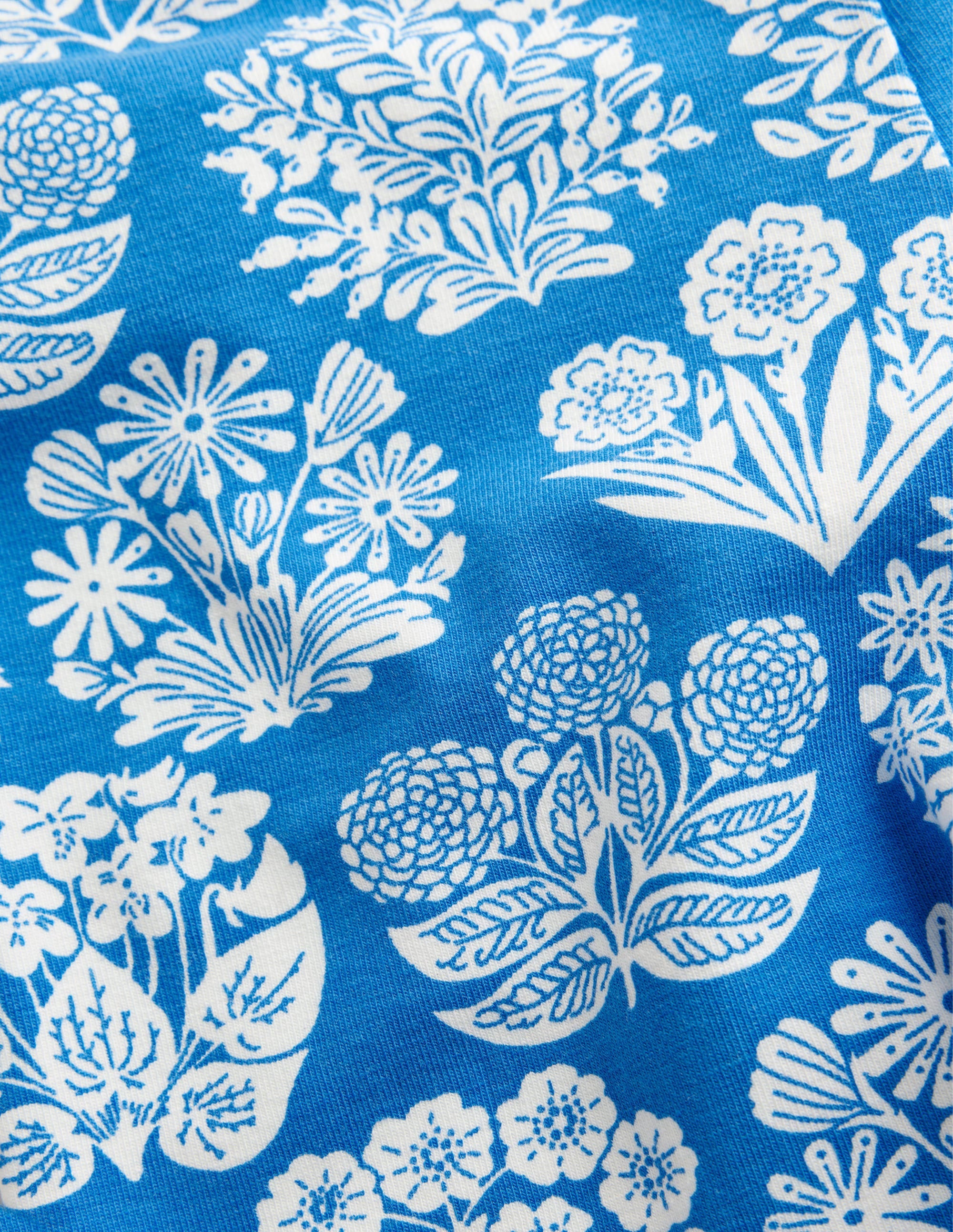Fröhliche Leggings-Helles Marineblau, Blumenmuster - Image 3