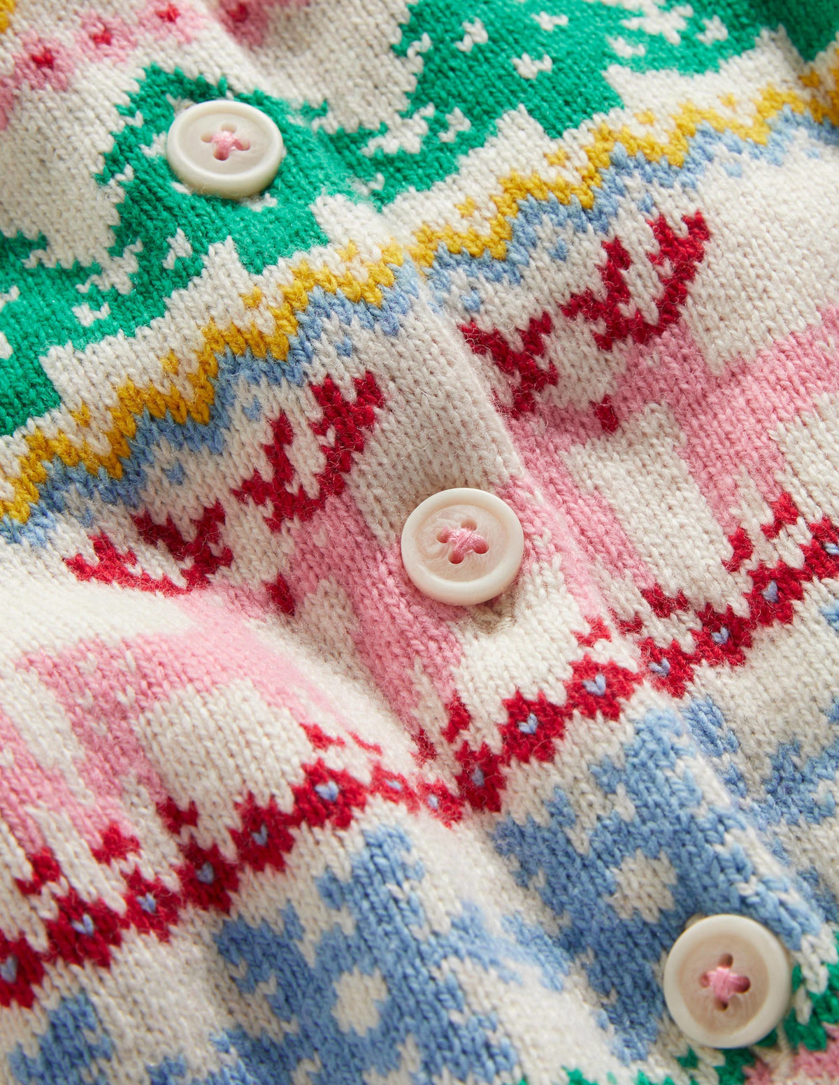 Festive Fair Isle Christmas Cardigan-Bunt, Weihnachtliches Fair-Isle-Muster - Image 3