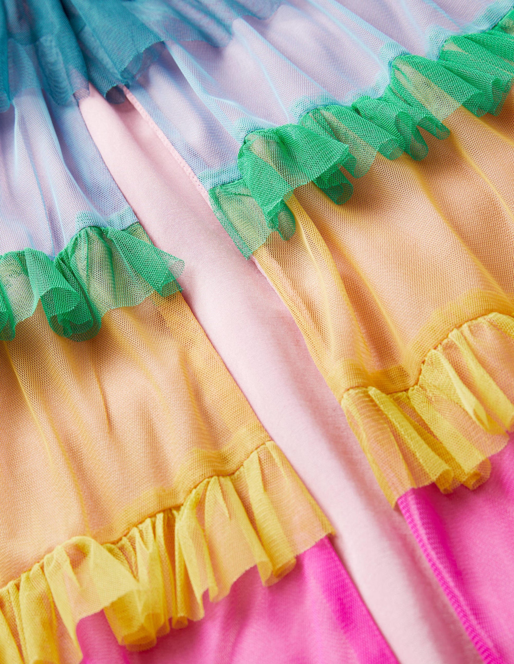 Cape en tulle-Arc-en-ciel multi-3