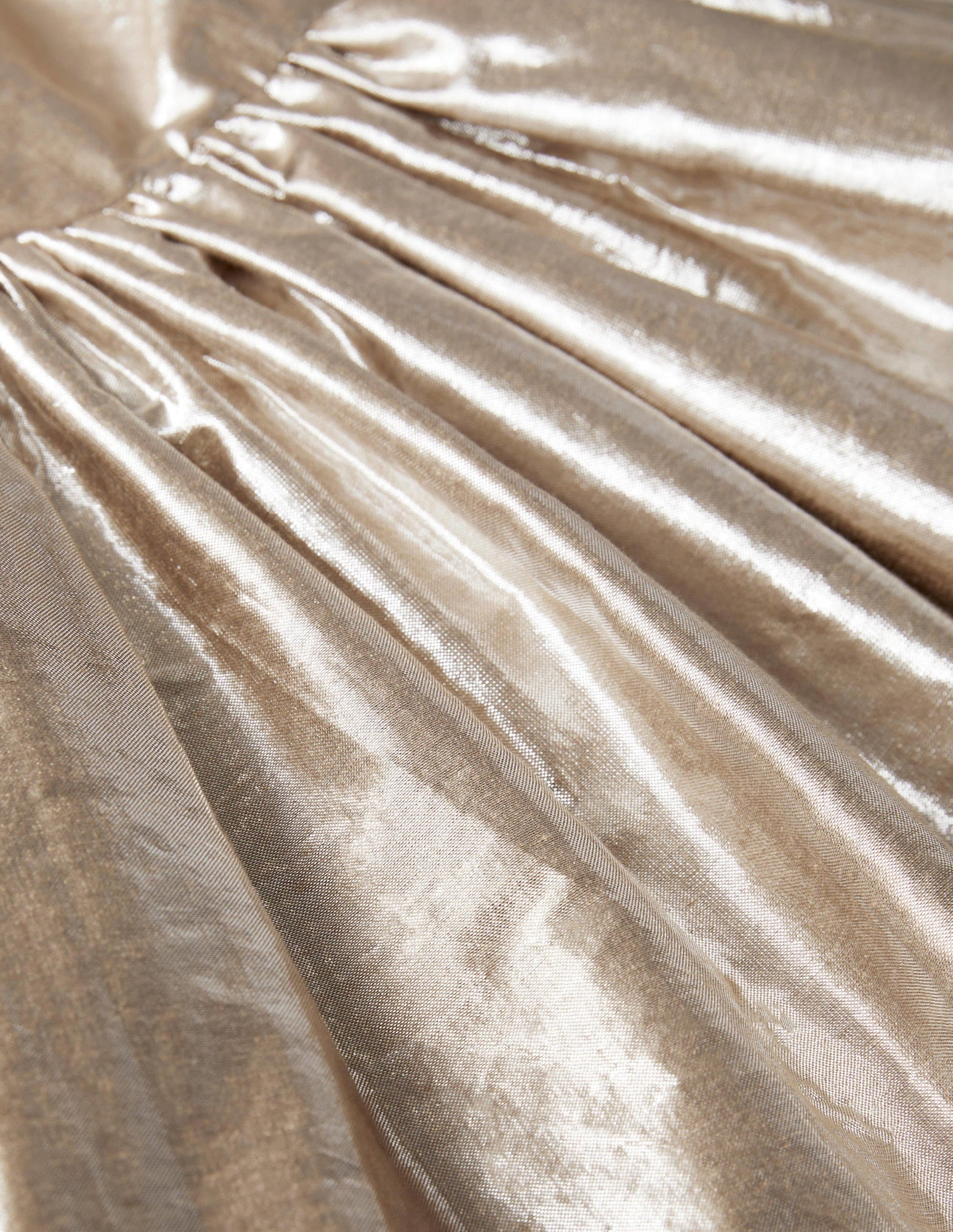Metallic Gold Bow Party Dress-Gold-Metallic-3