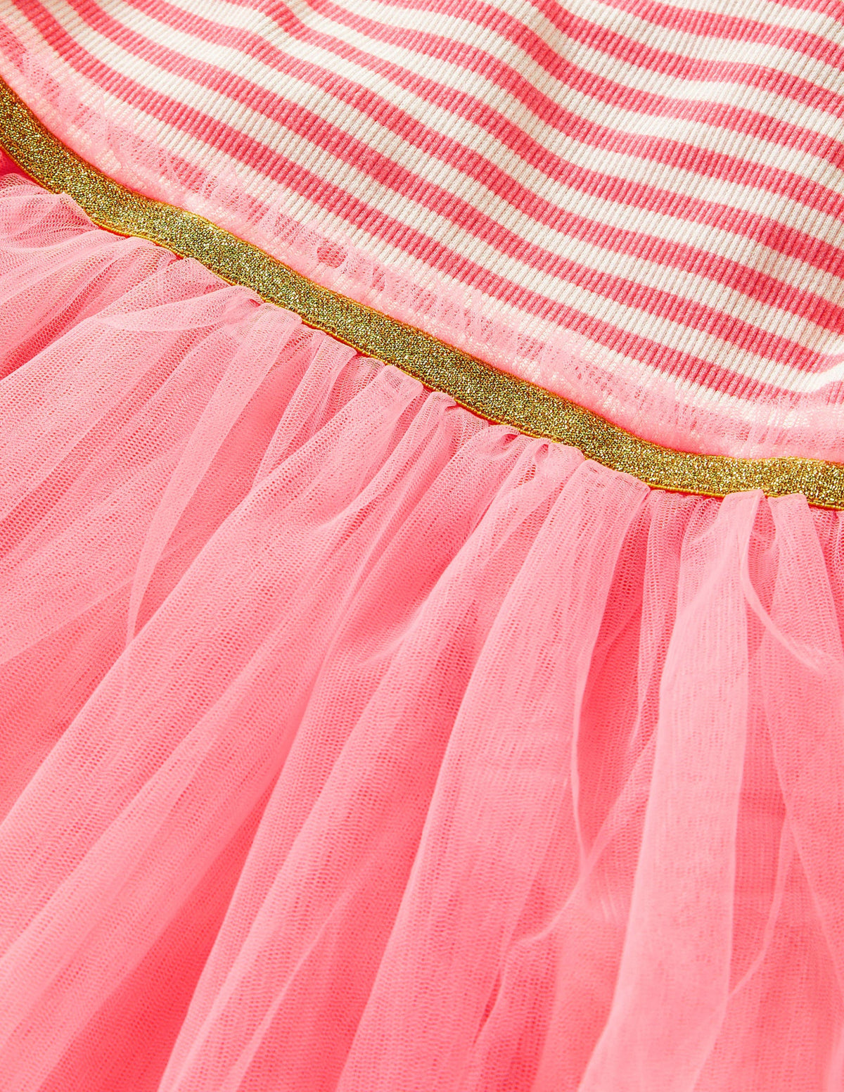 Kleid aus Jersey-Tüll-Mix-Hellrosa - Image 3
