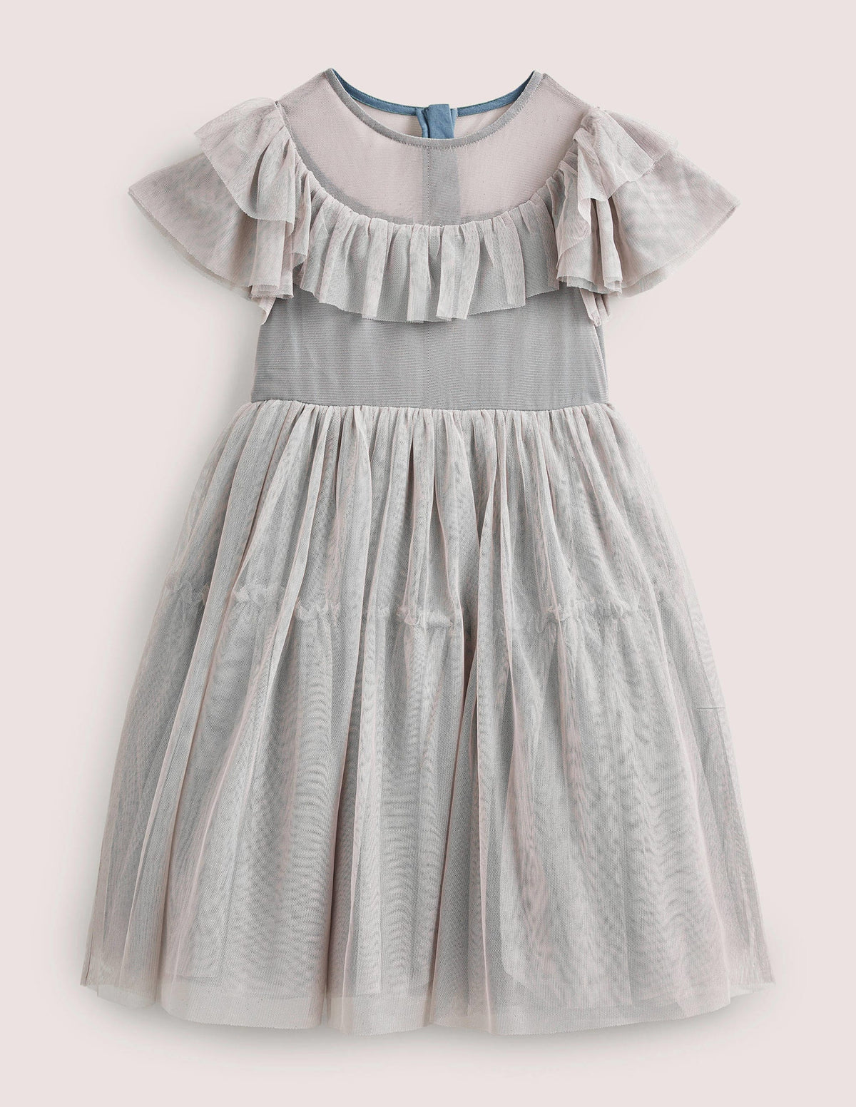 Frilly Tulle Dress-Statue Grey - Image 1