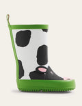 Wellies-Ivory/Black Cow