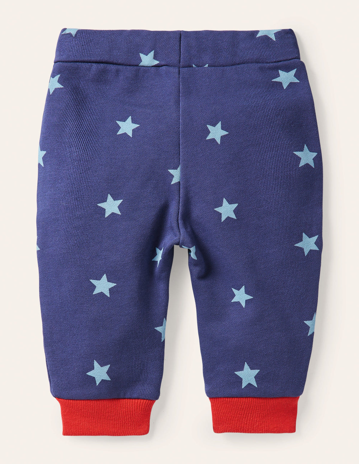 Jerseyhose mit verstärkter Kniepartie-Segelblau/Eisblau, Sterne-2