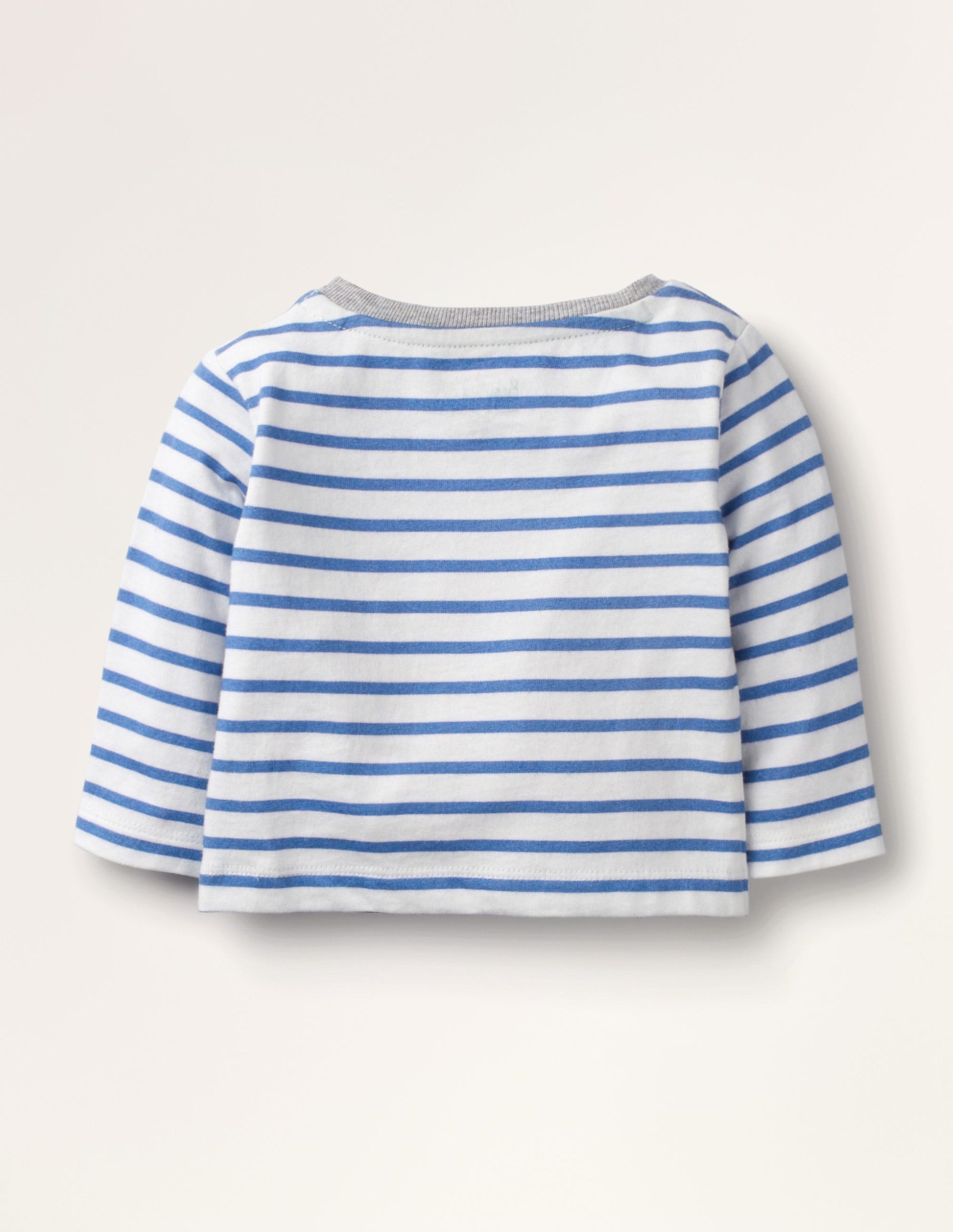 T-shirt à grand appliqué-Pelleteuse blanc/bleu duc-2