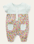 Jersey Hotchpotch Romper-Multi Vintage Flowerbed