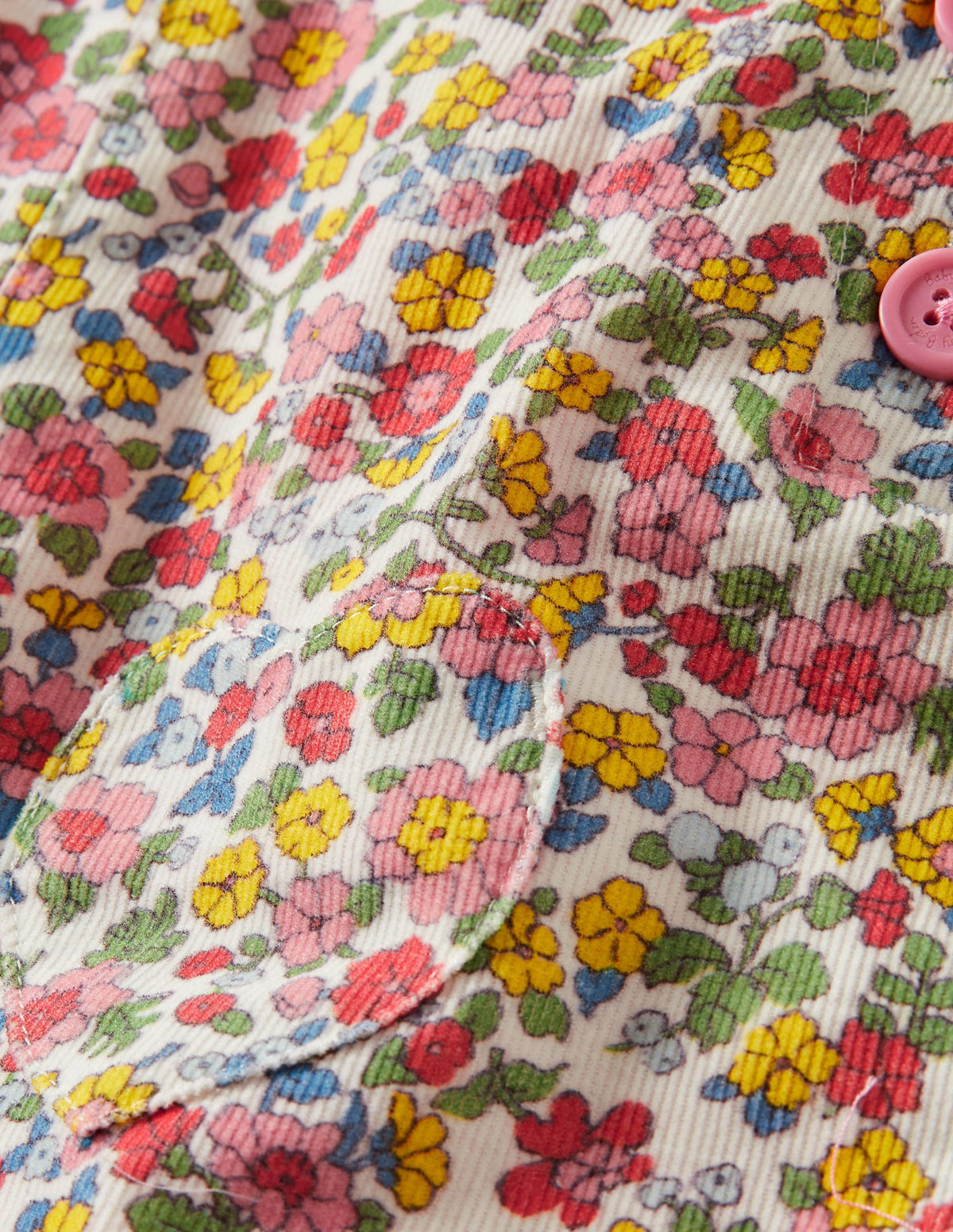 Pink Ditsy Floral Dungarees-Motif Meadow Floral ivoire - Image 3