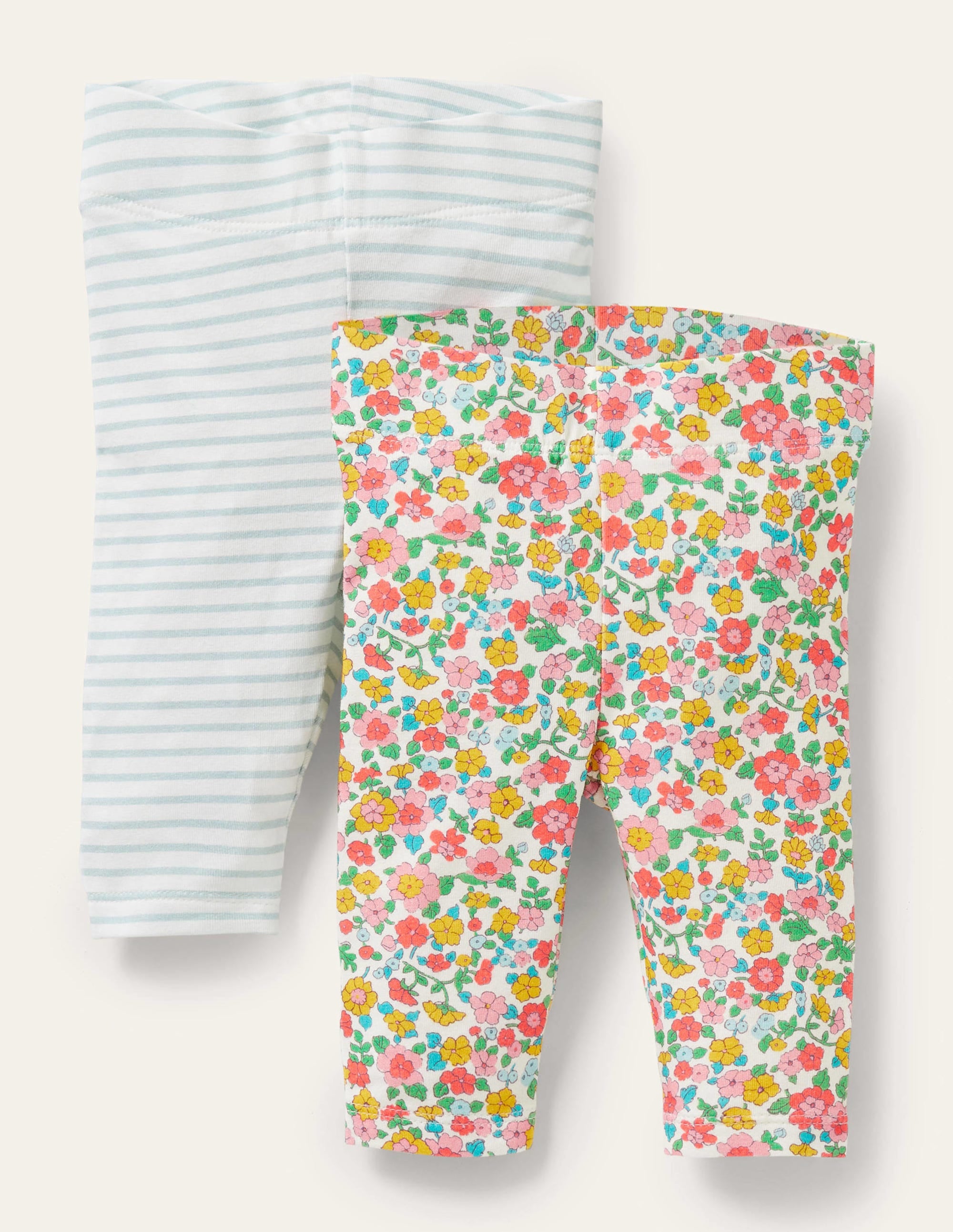 2 leggings-Lit de fleurs vintage multi - Image 1