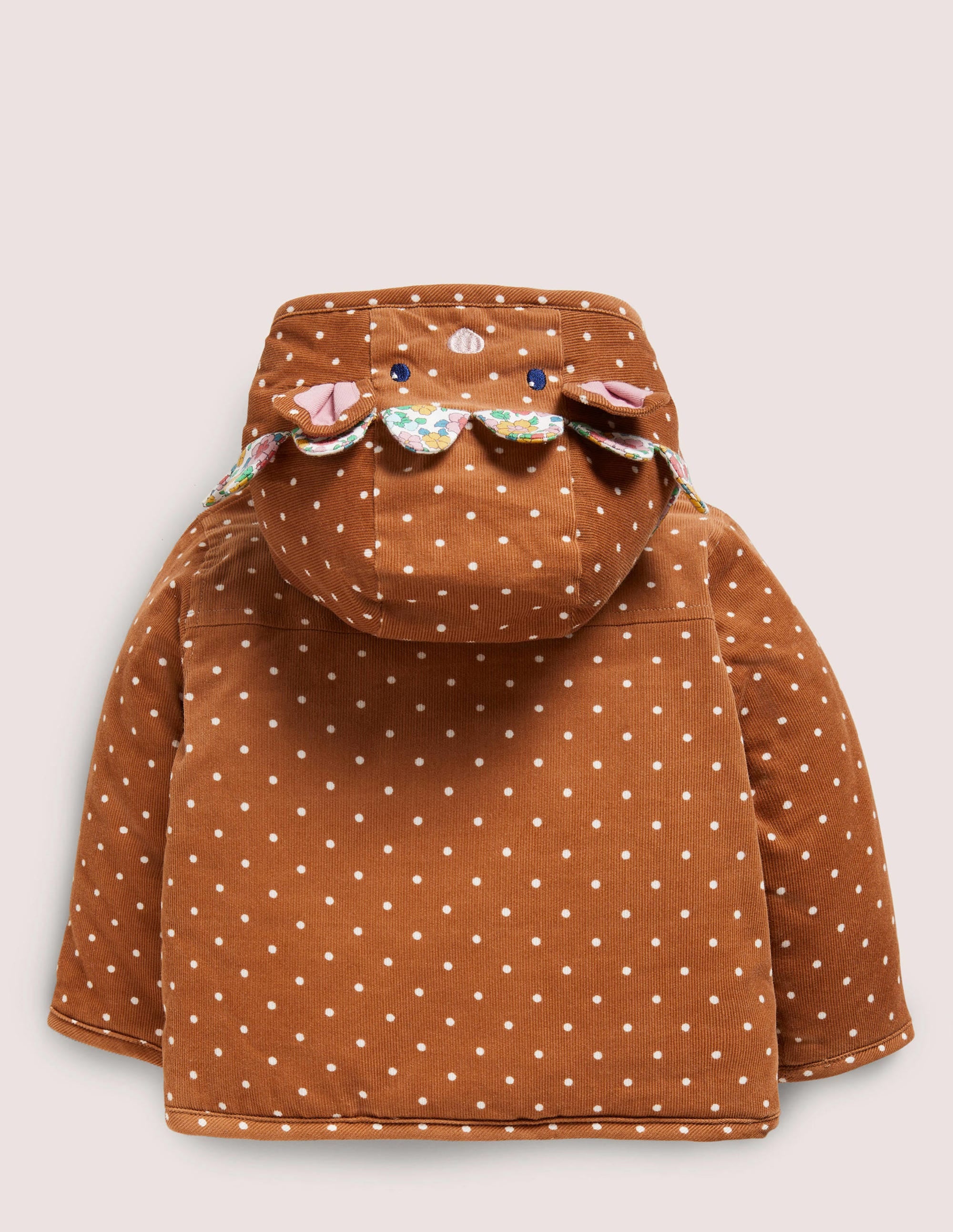 Cord-Jacke im Igeldesign-Karamellbonbonbraun, Igel - Image 2