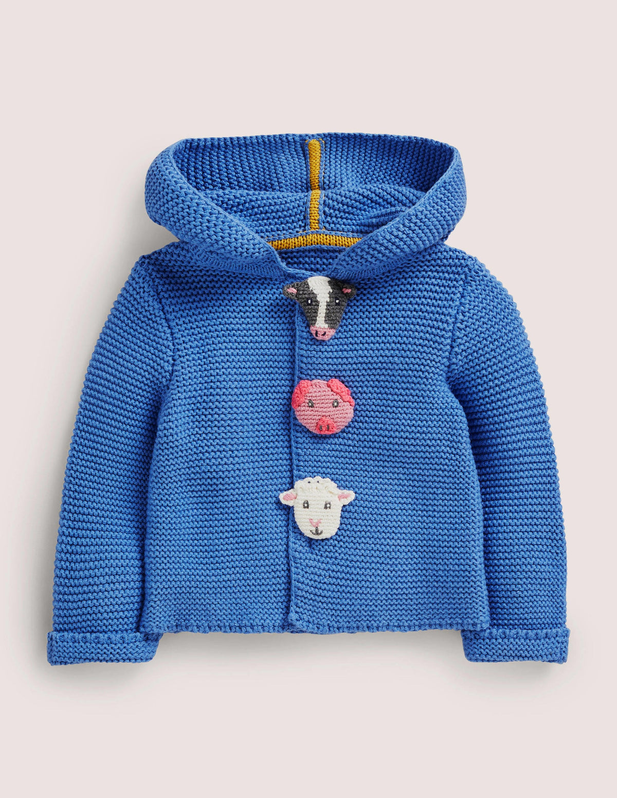 Blue Farm Animal Knitted Cardigan-Elizabethan Blue Farm Animal - Image 1