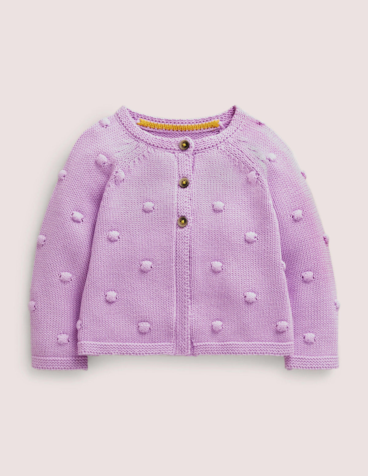 Cosy Bobble Cardigan-Lilac Bud - Image 1