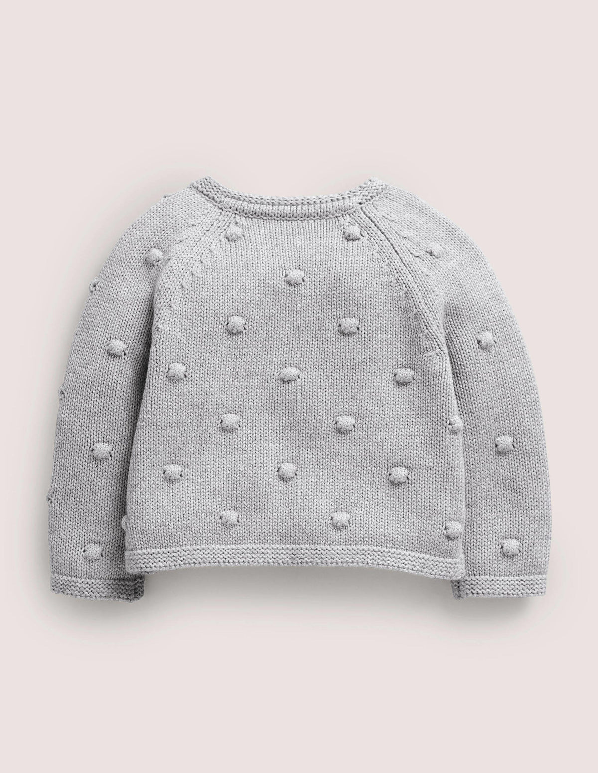 Gilet cosy en point noisette-Argenté chiné - Image 2