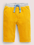 Cordhose mit Jerseyfutter-Honiggelb
