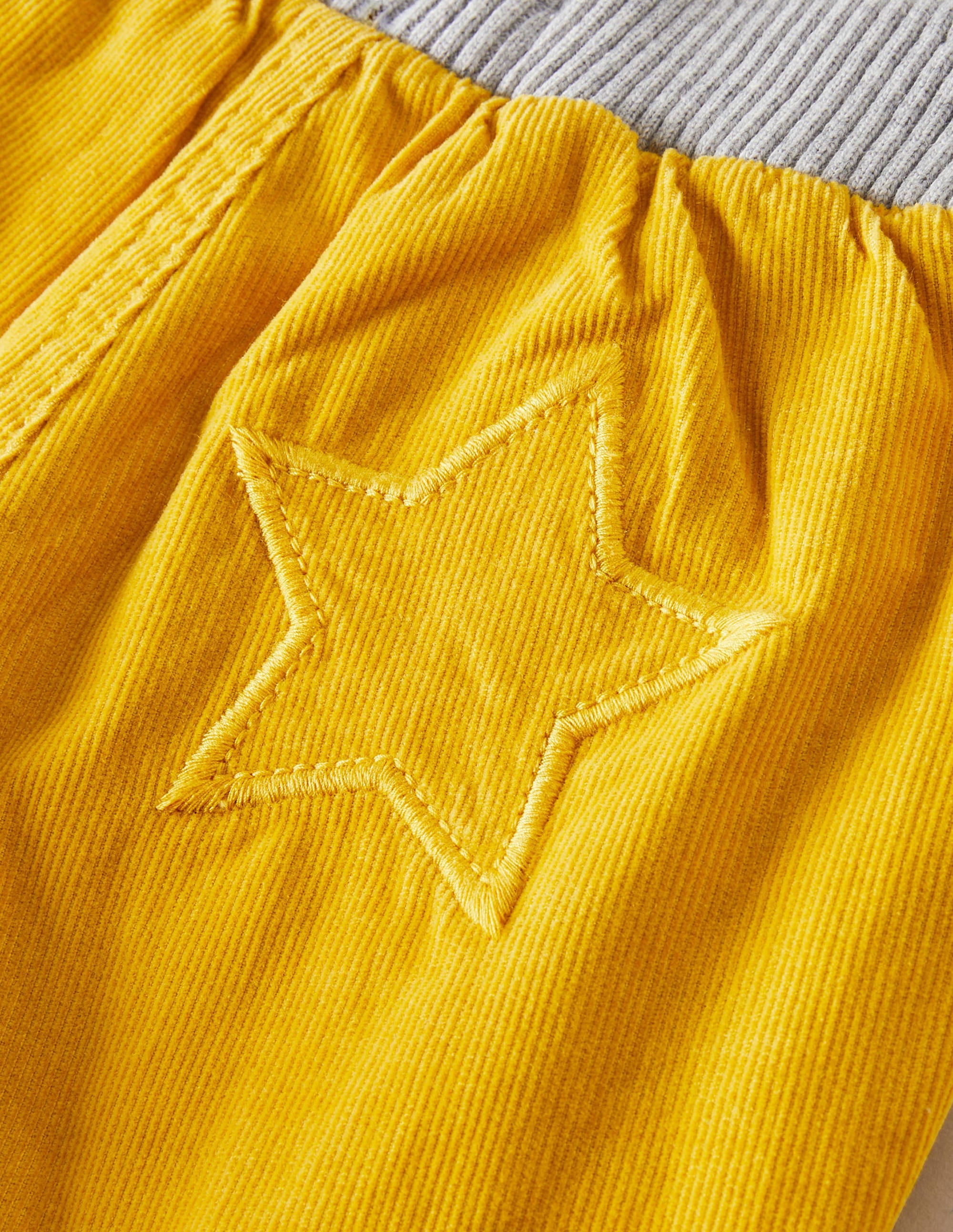 Cordhose mit Jerseyfutter-Honiggelb - Image 3