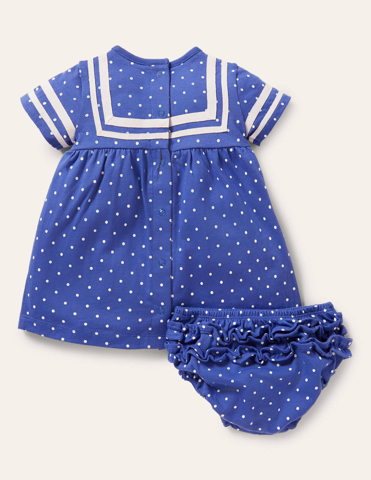 Matrosenkleid-Glockenblumenblau, Pünktchen/Boote - Image 2
